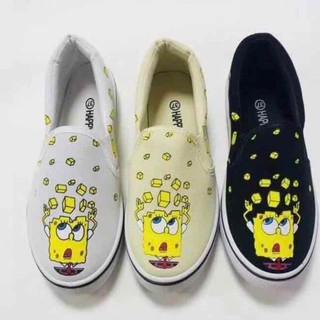 FA SpongeBob Slip on shoes for women Lazy Canvas shoes (1)