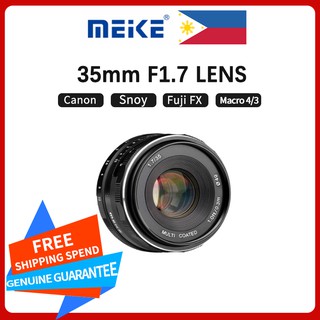 Meike 35mm F1.7 Micro single lens Manual lens APS-C for X mountE mountEOSM mountfor 43 camera