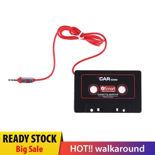 Walkaround Car Audio Tape Cassette Adapter 3.5mm Jack AUX For Mp3 CD Radio Player Converter