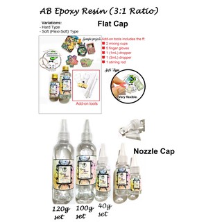 Jewelry-Grade Clear Cast AB Epoxy Resin 3:1 (like easycast) Soft Resin and Hard Resin Available