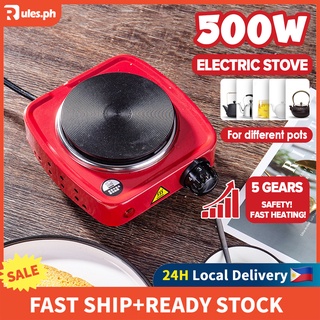 500W Mini Electric Stove Coffee Tea Heater Hot Plate 5-speed Electric Portable Cook Stove