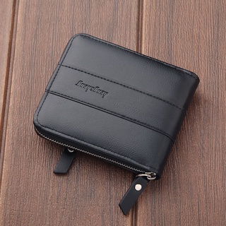 Men's Wallet2021New Men's Soft Leather Multi-Functional Short Large Capacity Zipper with Zipper Horizontal Student