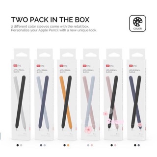 AHASTYLE Apple Pencil 2 Soft Silicone Protective Case Solid Color TPU Cover Apple pencil case soft Free 3pcs nib cover (1)