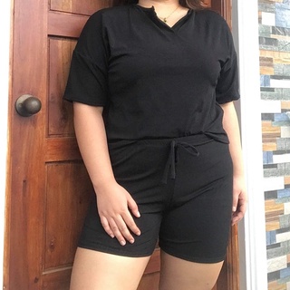 Plus Size Coordinates - Abby Top and Shorts Terno Freesize fits XL-3XL by Shapes and Curves