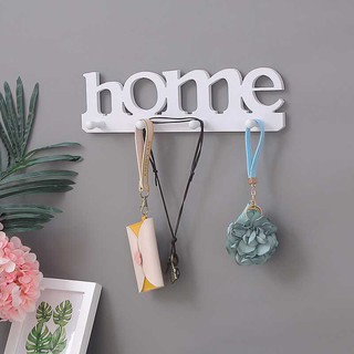 Wall Mounted Key Holder Key Chain Rack Hanger with 4 Hooks Multiple Mail (5)