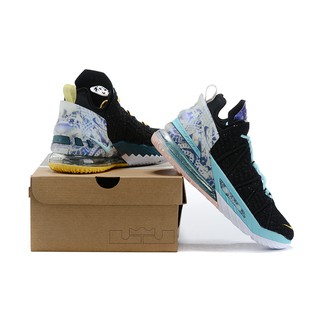 100% Original Nike Lebron James “Black Mandarin Duck” Orange Sports Basketball Shoes for Men