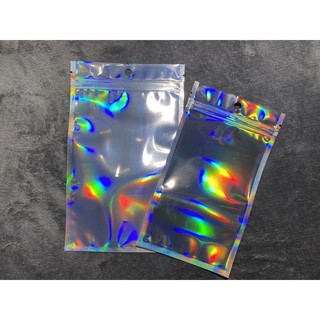 Silver Holographic ziplock packaging
