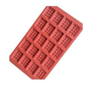 Homemade cookie mold 20 lines mini chocolate chip cookie lattice silicone cake ice waffle mold (4)
