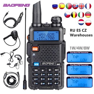 Baofeng UV 5R Walkie Talkie VHF UHF Dual Band Long-rang Walkie-talkie Scanner Ham Radio UV-5R Two Wa