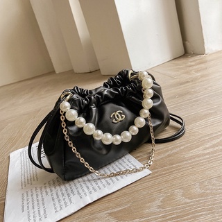 MY#Pearl bag new trendy fashion pearl one-shoulder Korean handbag/011