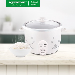 XTREME HOME 1.0L Rice Cooker Galvanized Body Tempered Glass Lid without Steamer [RC55 CUP 5] (5)
