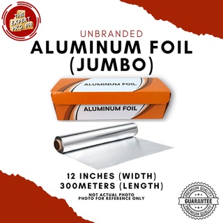 [PLAIN] Aluminum Foil (JUMBO ROLL) 12Inches x 300meters | Food-grade | Quality | TIPID BOX