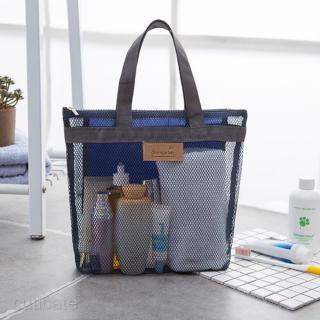 Mesh Shower Caddy, Quick Dry Shower Bag Oxford Hanging Toiletry Tote and Bath Organizer for Shampoo,