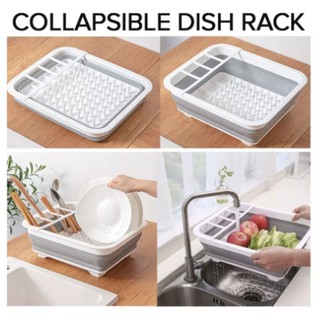 Collapsible Kitchen Dish Rack Foldable Plates Drying Rack Drainer Kitchen Storage Bowl Holder