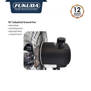 Fukuda FG108 10" Industrial Ground Fan Electric Fan (3)