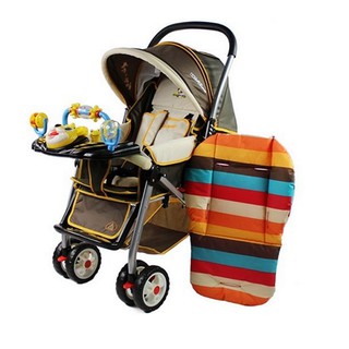 【Ele】Baby Stroller Pram Pushchair Rainbow Seat Cushion Pad Mat