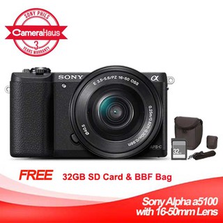 Sony Alpha 5100 with Lens 16-50mm Mirrorless Camera (Black) (1)