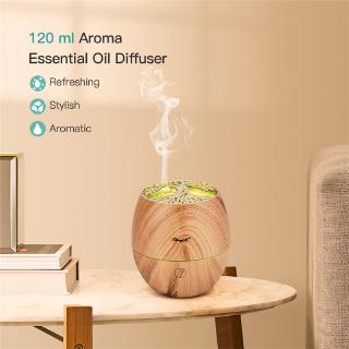Ckeyin 120ML Aromatherapy Diffuser with 7 Color Night Lights Mini Essential Oil Humidifier Home (2)