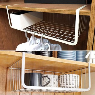 Kitchen Under Shelf Basket Rack Storage Organizer Holder