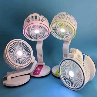 hot 22 LED Light Foldable Rechargeable mini electric fan With Portable LED Lightelectric fan