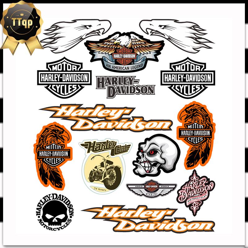1 Set Harley Reflective Motorcycle Stickers Decals
