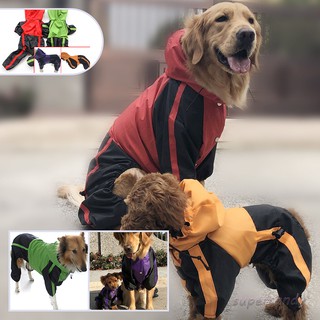 Pet Dog Clothes Rain Snow Coats Waterproof Raincoats 4 Legs Raincoat for Small Medium Large Dogs (1)