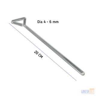 20cm Triangle Stirring Rod Glass Triangle Stirring Rod Glass Cell Spreader
