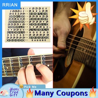 Rrian Fretboard Note Decals Musical Scale Label Sticker 1Pcs for Beginner Practice (1)