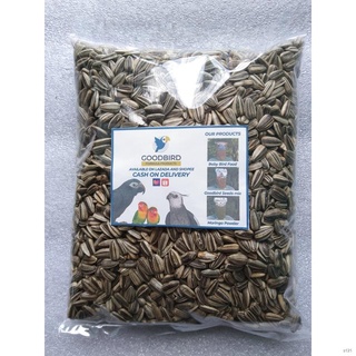 ❁℗Striped Sun Flower Seeds For Budgies, African Love Birds, Canary, Cockatiels, 300 Grams