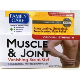 FAMILY CARE MUSCLE AND JOINT VANISHING SCENT GEL