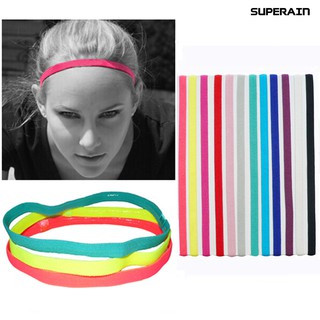 Women's Men's Candy Color Sports Running Anti-Slip Hair Band