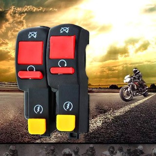 1PCS Motorcycle accessories modified flameout start switch double flash horn flameout switch P7050