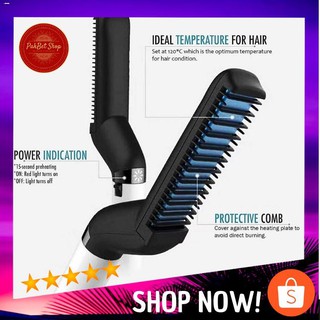 Hair comb❏☄Multi functional Electric Modeling Comb & Hair Beard Straightener | Modeling Brush for Me