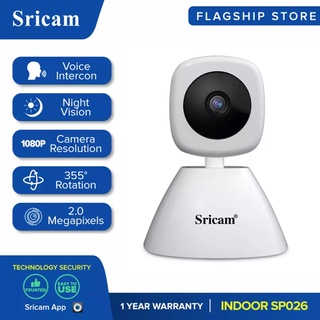 Sricam SP026 Cctv Camera Wireless 1080P True HD Smart Motion Tracking Night Vision Pan-Tilt Feature