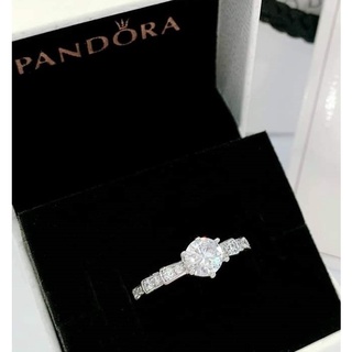 Pandora Diamond Promise Ring w/ box (12) Silver Elegant Engagement Friendship Bestfriend Adjustable (2)