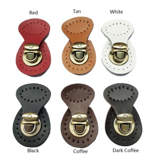 BLA Faux Leather Magnetic Button Lock Bag Snap Closure Buckle Clasp DIY Replacement