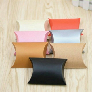 Gift & Wrapping◘❀Kraft box Pillow Shape Candy Box for Wedding Party Gift Box Pillow box