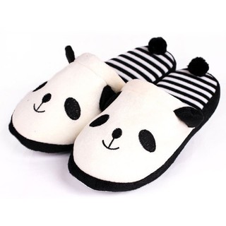 BNB@Women Indoor Shoes Panda Tail Warm Winter Coral Velvet Anti Slip Slippers Newest (7)
