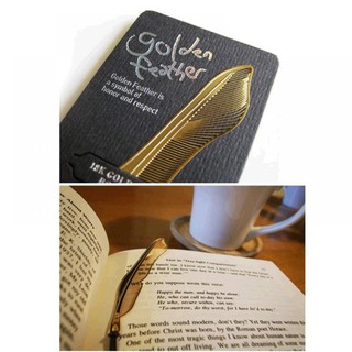 2pcs New Book Animal Hollow Metal Feather Bookmark Gold Plated Book Paper Reading (4)