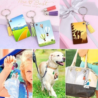 Boom Sublimation Keychain Blank 160 Pieces Heat Transfer Blank Products for Keychain