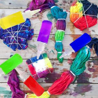 【han】One-step Tie-Dye Kit DIY Clothing Graffiti Dye Party Supplies for Family Entertainment