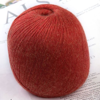 [HOMYL] 1 Skein Ball Cashmere Knitting Weaving Wool Yarn - Beige & Pink
