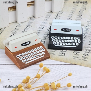 <rui_cod>Coffee Vintage Wooden Typewriter Photo Card Memo Holder Stand Card Holder
