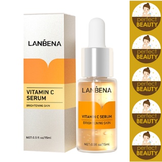 Vitamin C+ Serum Lanbena Japanese Formula 15ml Whitening Facial Essence Fade Dark Spots