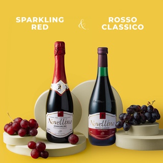 Novellino Family Favorites Duo - Sparkling Red (Non Alcoholic) and Rosso Classico Red Wine