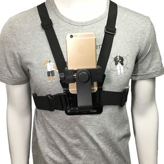 Chest Body Harness Mount Strap Cellphone Holder Bracket Mobile Phone Clip