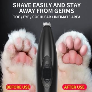 ✈Dog Cat Foot Hair Trimmer Pet Paw Nail Grooming Clipper Electrical Cutter Shearing Machine USB Rech