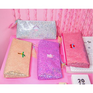 Cute Sequins Embroidery Student Pencil Case Makeup Pouch (1)