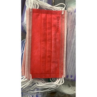 RED Disposable, Surgical Face Mask 3 ply 50 pieces with Box