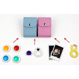 JEHRFKCaiul Leather Film Storage Collect Pouch for Instax Mini 11/ 9/ 8/ 7s/ 25/ 50/ 70/ 90 cKEi